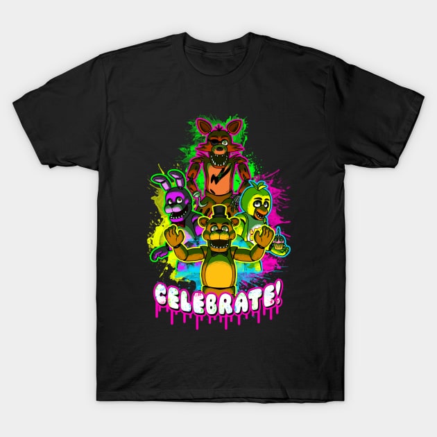 Celebrate! T-Shirt by Red_Flare_Art